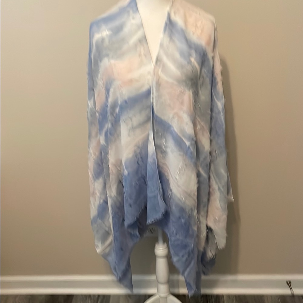 New Raj Pastel Kimono Wrap w/Arm Openings One Size